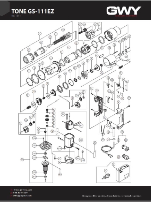 Blueprint of a TONE GS-111EZ