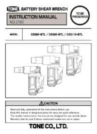 Battery Shear Wrench Instruction Manual