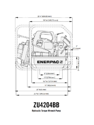 Image of a ZU4204BB Hydraulic Torque Wrench Pump