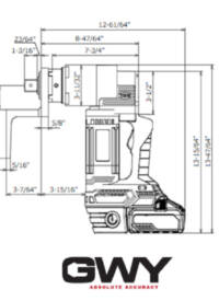 Blueprint of a CNR-120 Torque Wrench