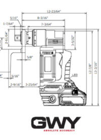 Blueprint of a CNR-80 Torque Wrench