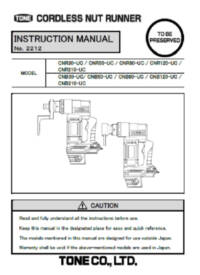 Image of CNR Cordless Nut Runner Series Manual