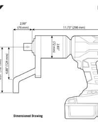 Blueprint of a EBT-72-1350 Torque Wrench