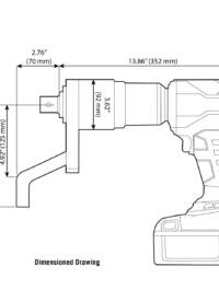 Blueprint of a EBT-92-4000 Torque Wrench