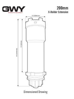 blueprint of a 200mm x-holder extension socket