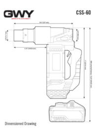 Blueprint of a CSS60 Cordless Shear Wrench