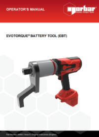 evotorque battery tool operator's manual